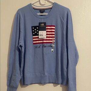 U.S. Polo Assn. Light Blue Crewneck Sweater